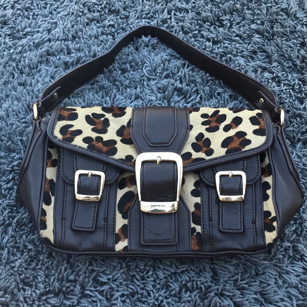 Antonio melani calf hair purse